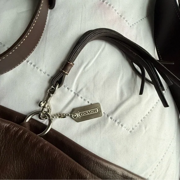Coach Legacy Leather Hobo Bag – Dark Brown Leather | Adjustable Strap - Picture 11 of 11